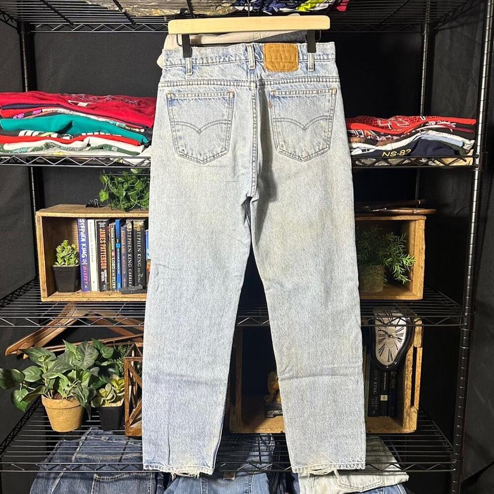 Vintage 90s Levi’s 505 Orange Tab Jeans Light Wash Pants Mens 32x30